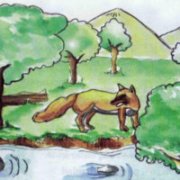 cuento zorro en el rio